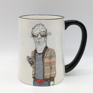 Signature Housewares Hipster Animal Llama Coffee Mug